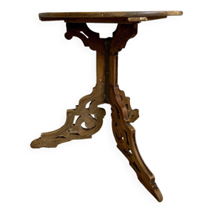 Guéridon en bois brut