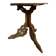 Raw wood pedestal table