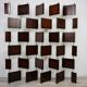 Wooden and brass screen
