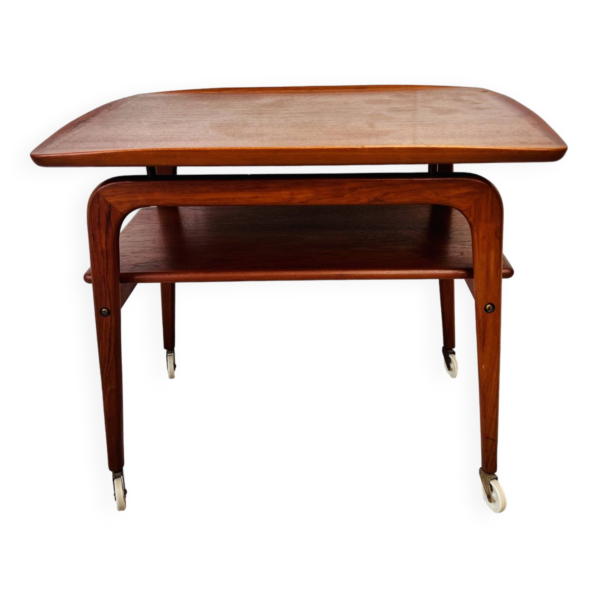 Table d’appoint danoise en teck par Arne H-Olsen