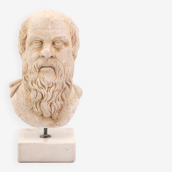 Greek plaster bust of Socrates, 70s