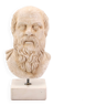 Greek plaster bust of Socrates, 70s