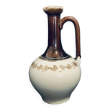 Saint Uze sandstone pitcher 1900s 19.5cm Old vintage steel earth