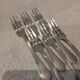 6 silver-plated cake forks by the silversmith Ercuis Medici