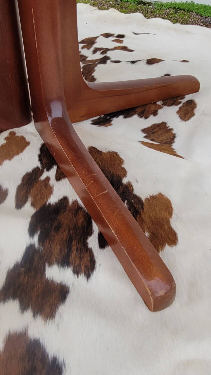 Vintage Scandinavian style table with 2 teak extensions, 1960s