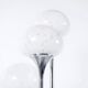 Lampe italienne 3 globes années 70'
