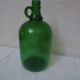 Cylinder glass handle a transparent color dark green