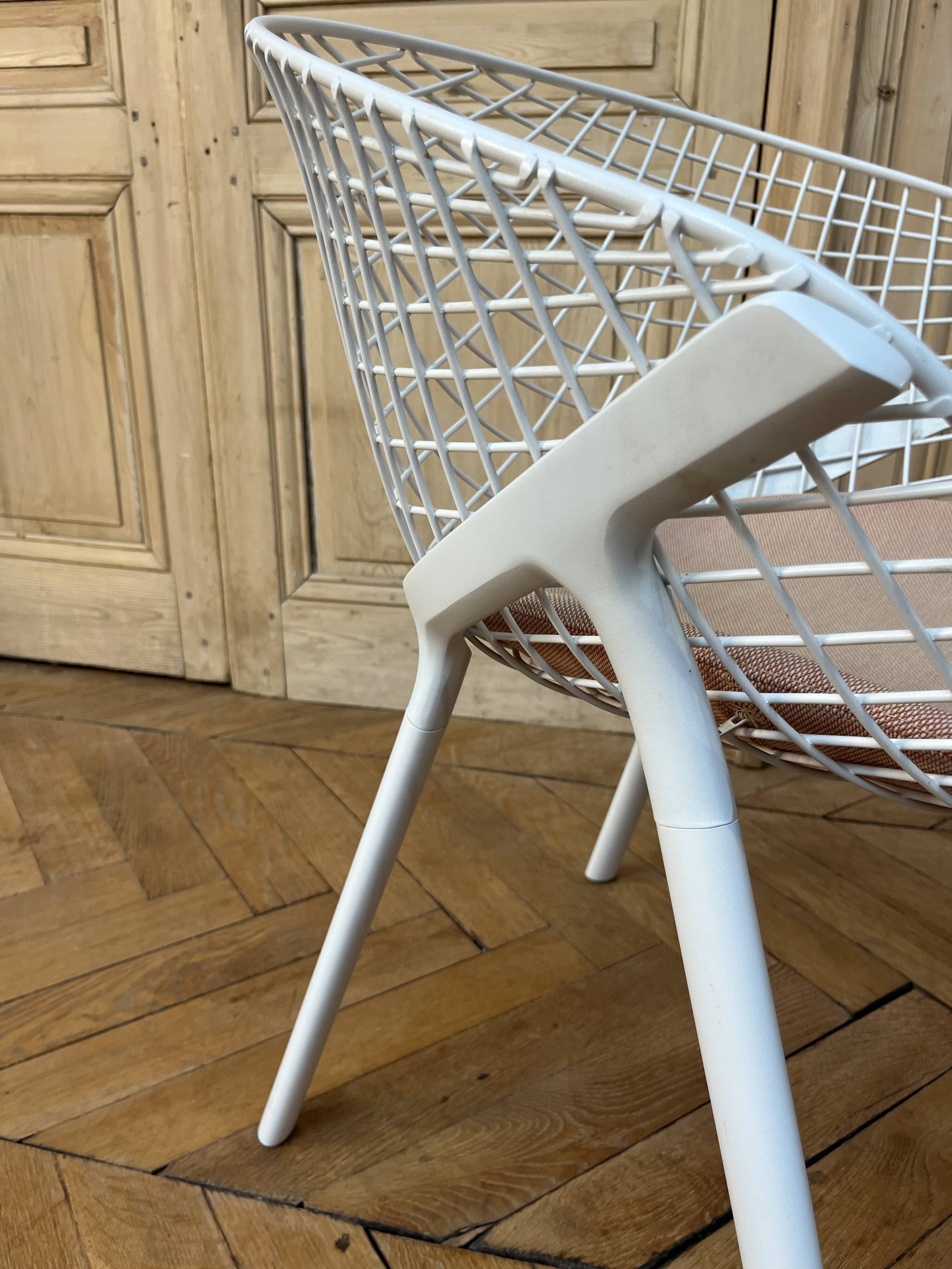 Kobi chair pair by alias + boma side table by kettal