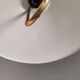 Brass-colored aluminum pendant lamp from Swedish Belid 1980s.
