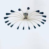 Sputnik 18-Arm Ceiling Lamp from Kaiser Leuchten, Germany, 1950s