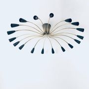 Sputnik 18-Arm Ceiling Lamp from Kaiser Leuchten, Germany, 1950s