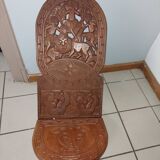 Carved African chair