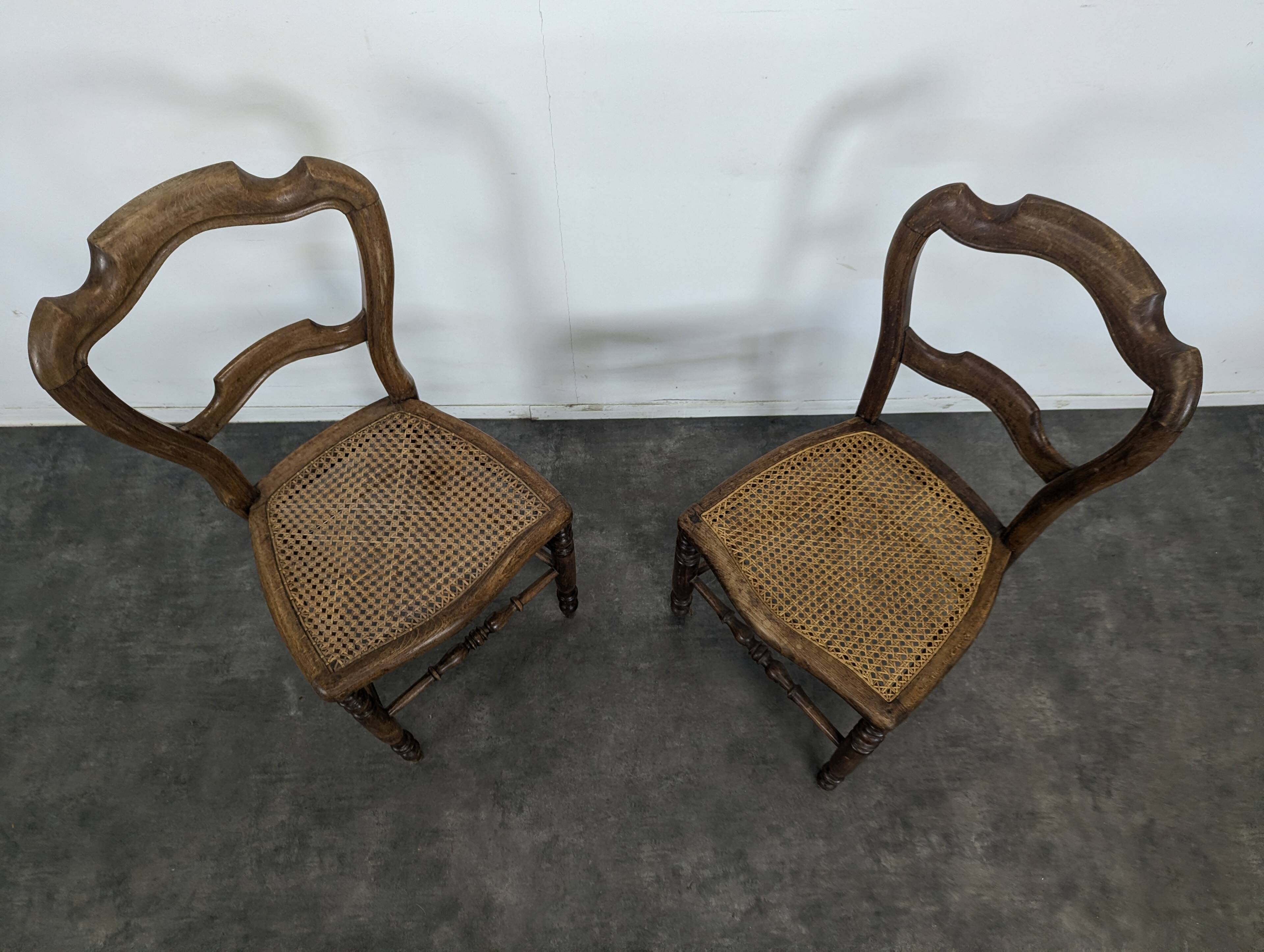 Pair of bedroom chairs from the late 19th century.