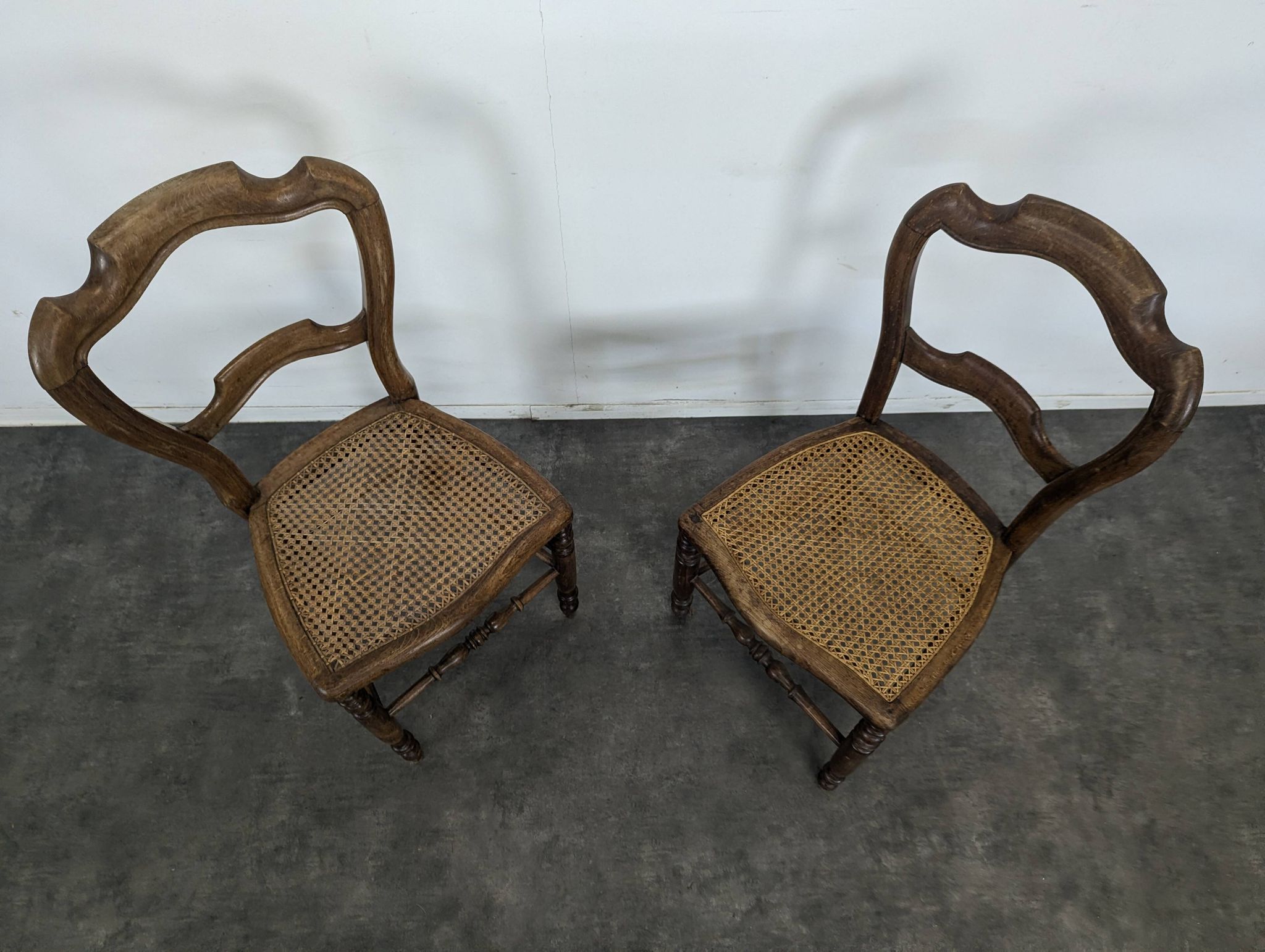 Pair of bedroom chairs from the late 19th century.