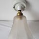 Art Deco wall lamp in porcelain and glass