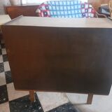 Chest of drawers vintage 1960 raw wood