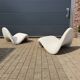 Artifort tongue f577 pierre paulin en beige bouclé in new condition!!