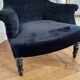 Fauteuil et repose pieds Napoléon III