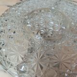 Cut glass serving dish for appetizers