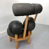 Fauteuil en cuir par Peter Opsvik pour Stokke, Norvège