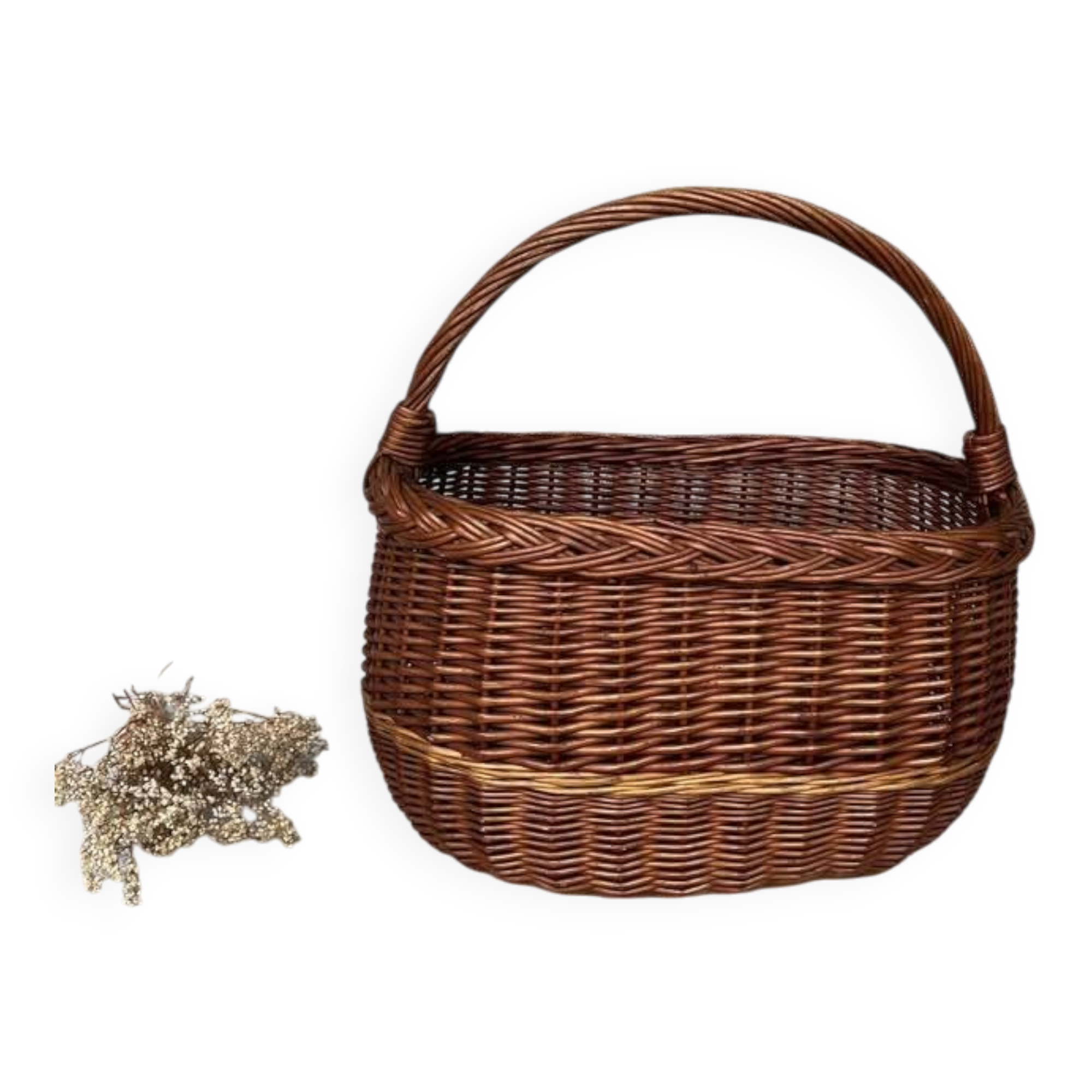 Vintage wicker basket