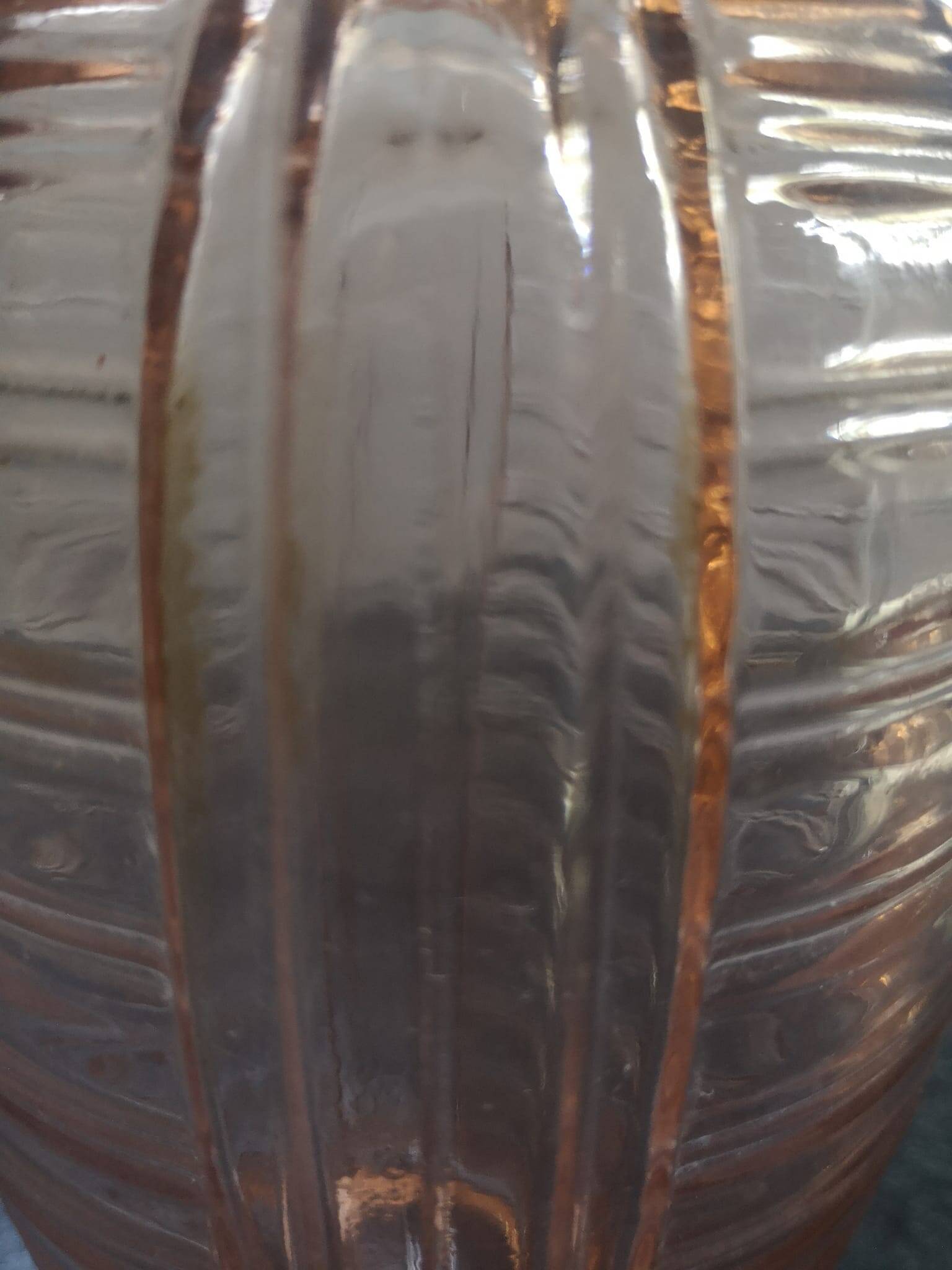 Art deco glass vase 1930