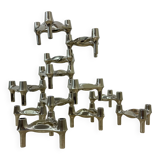 Large XL Candlestick by Fritz Nagel & Ceasar Stoffi and manufactured by BMF 1960’s nagelkandelaar