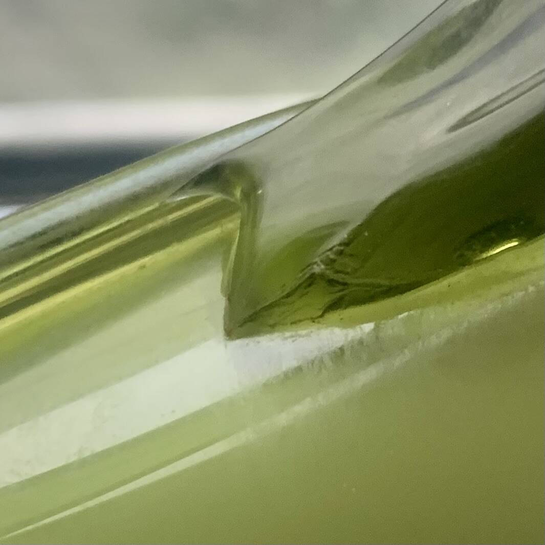 Vintage vase in green blown glass - Fratelli Betti Cristallerie - Empoli