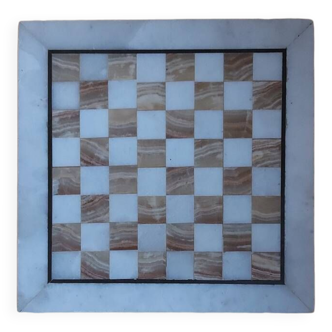 Alabaster stone chessboard