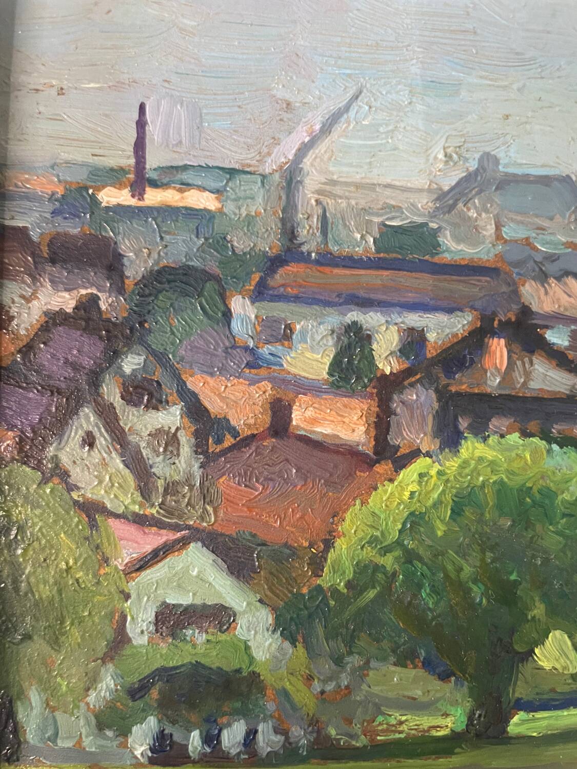 Swiss landscape painting 1950