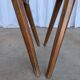Set of 4 Farmhouse Tyrolean Chair with Heart Cutout Back / 1970s Vintage Di