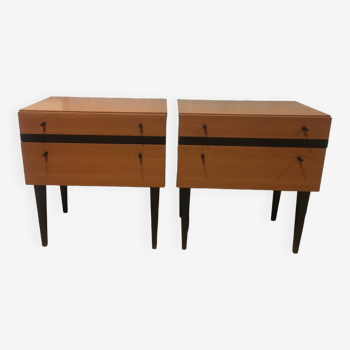 Pair of 60s bedside tables