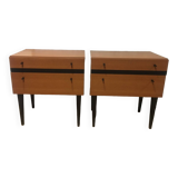 Pair of 60s bedside tables