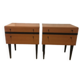Pair of 60s bedside tables
