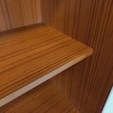Vintage Scandinavian style storage bookcase in melamine and teak from the 60s