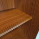 Vintage Scandinavian style storage bookcase in melamine and teak from the 60s