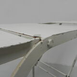 Industrial side table, hospital bed