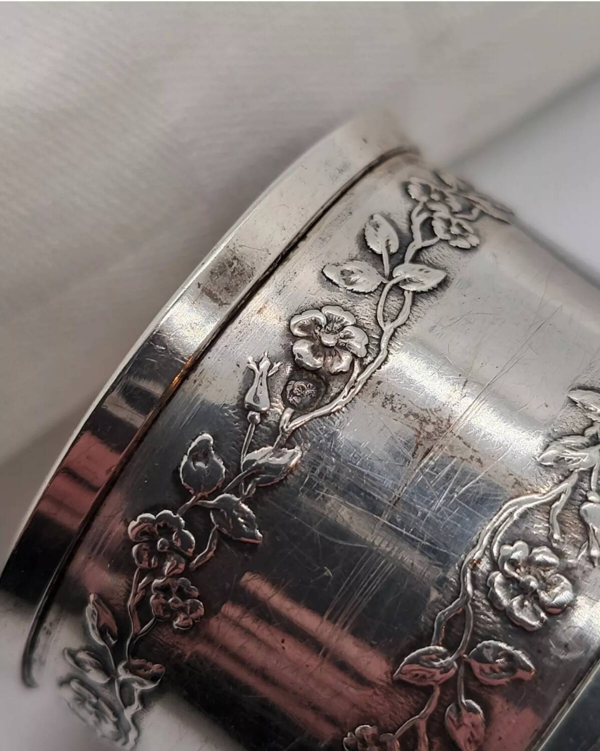 Antique Silver Napkin Ring with Minerva Hallmark