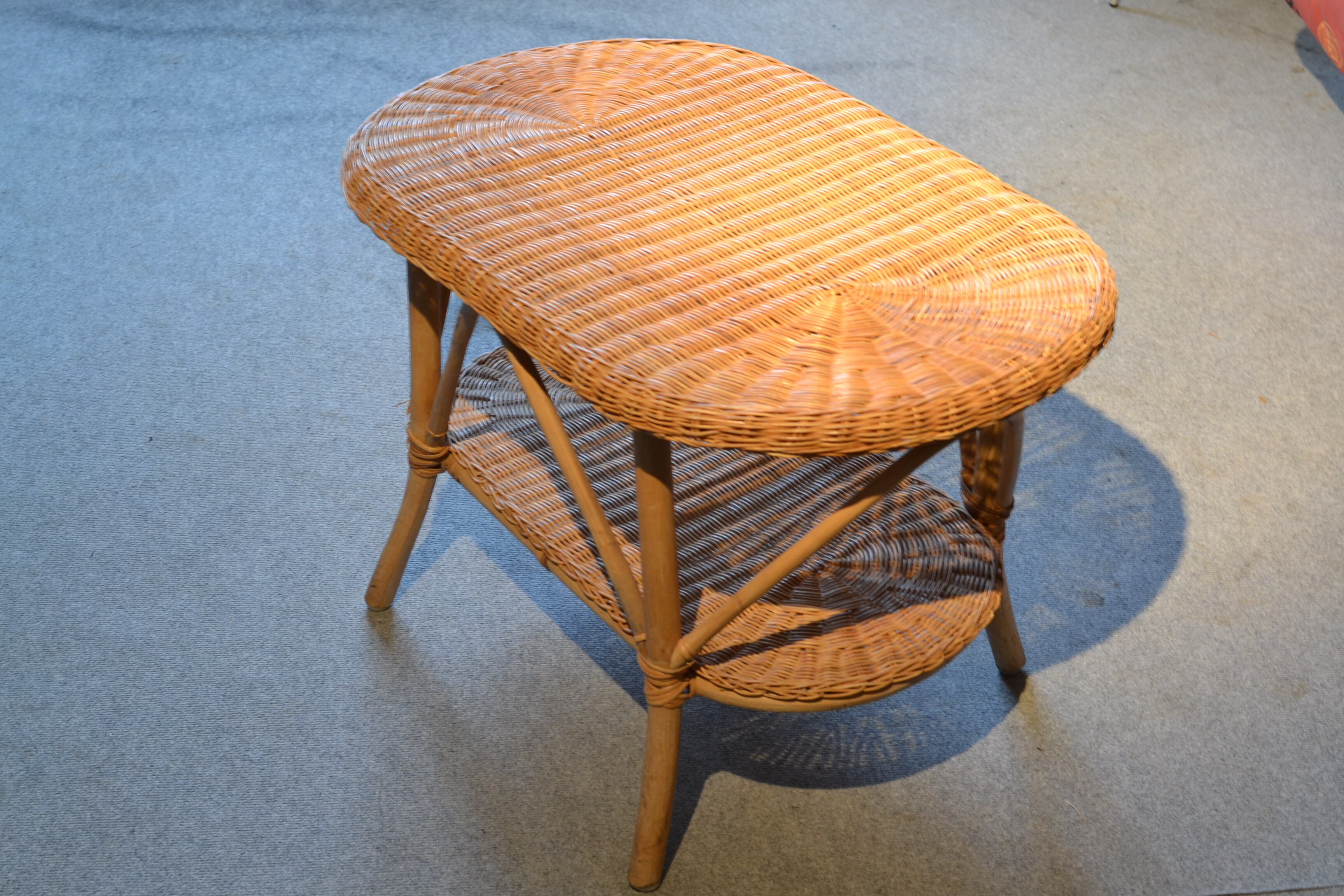 Rattan coffee table