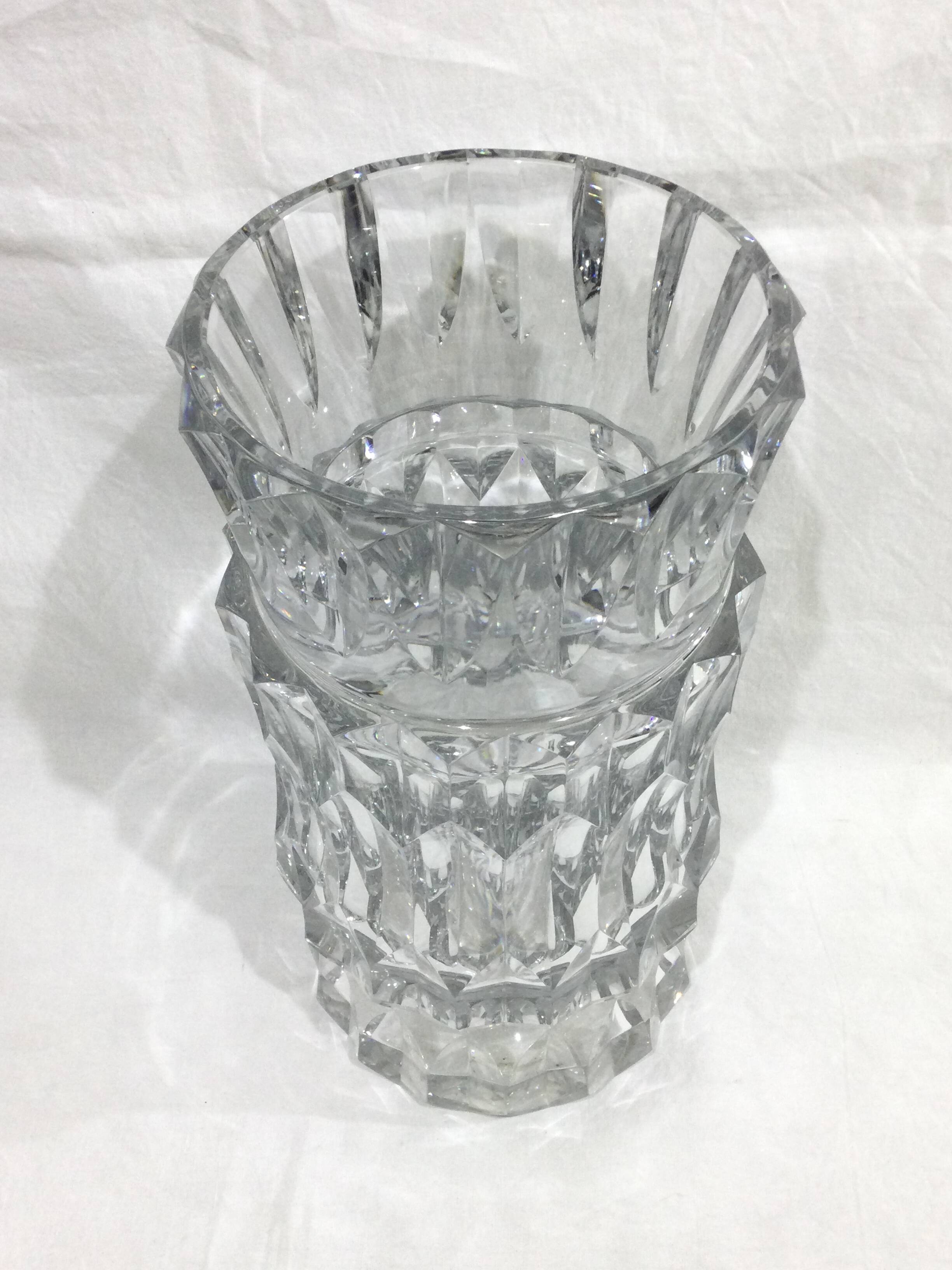 Baccarat - large crystal vase