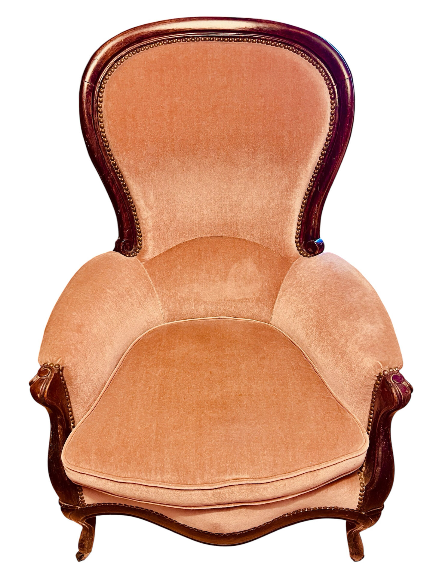 Set of a sofa and a Louis Philippe armchair.