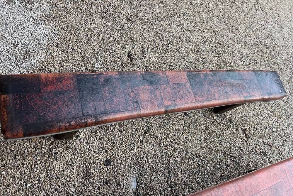 Pair of solid oak benches