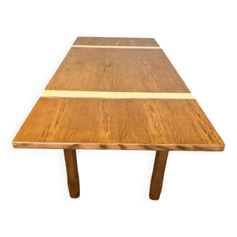 Extendable farmhouse table with 2 vintage leaves