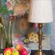 Old solid brass lamp base
