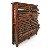 Wooden optician furniture with 46 drawers