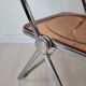 3 Plia chairs, designer Giancarlo Piretti for Anonima Castelli