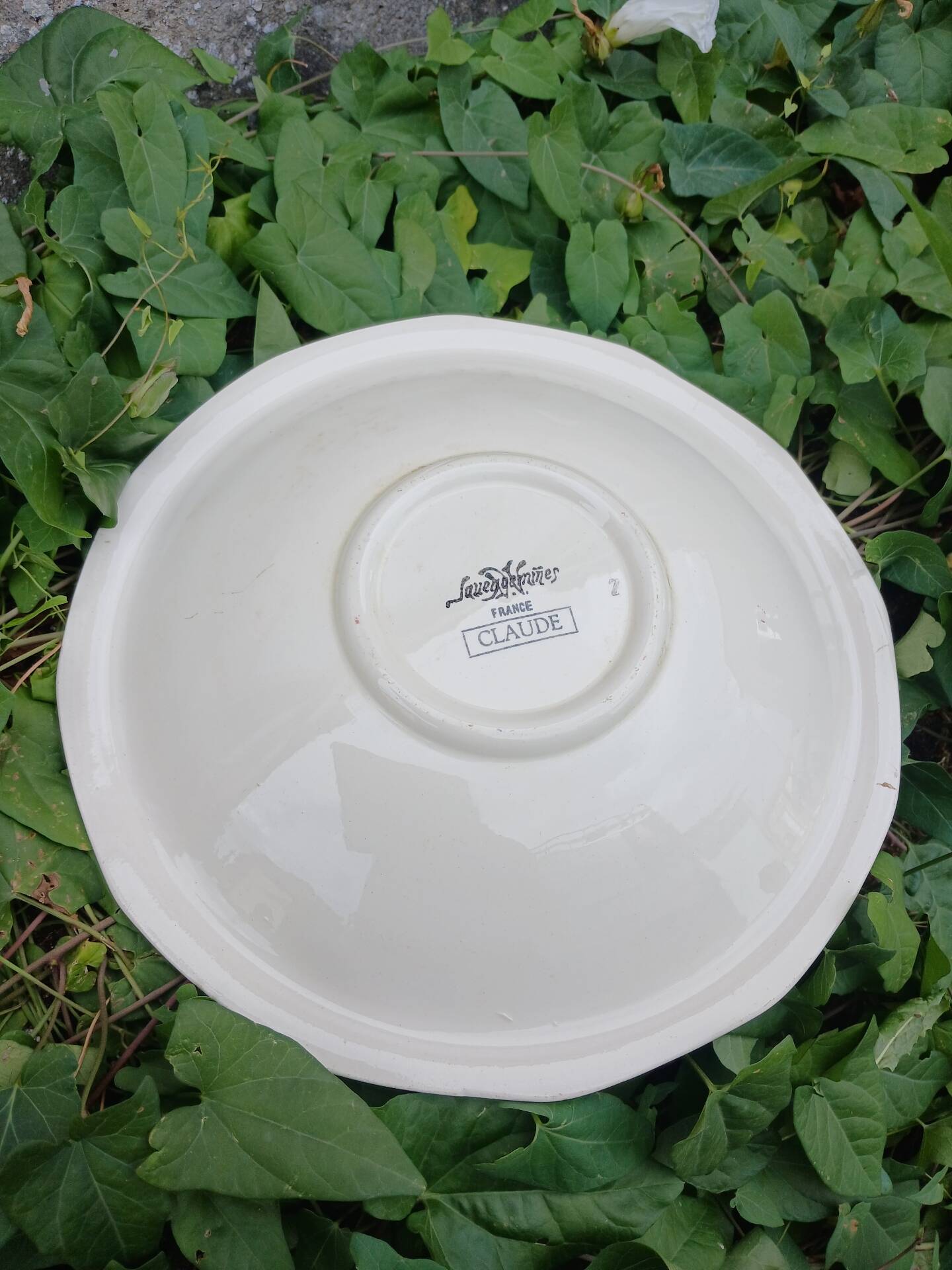 Small antique dish Sarreguemines