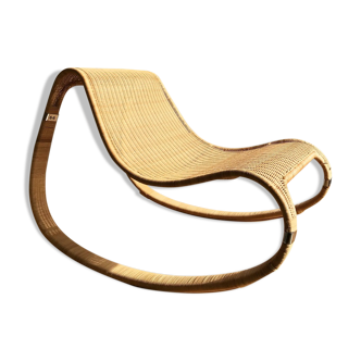 Rocking rattan armchair - designer James Irvine - Ikea edition - 2002