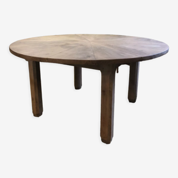 Ancienne table ronde en chêne