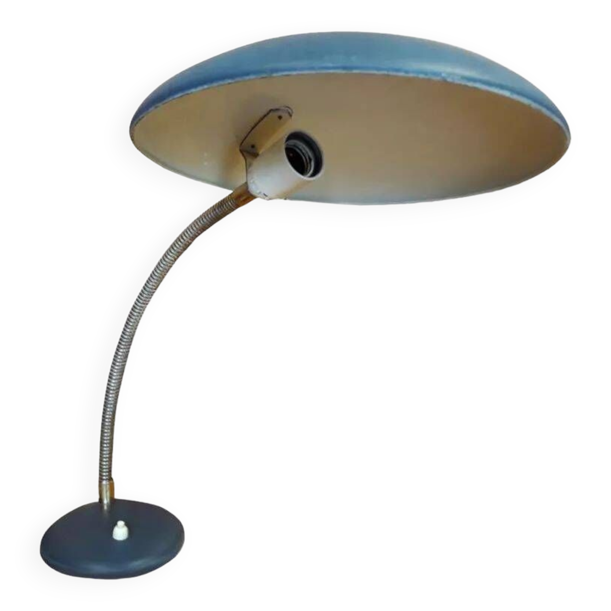Vintage saucer desk lamp, 50s.